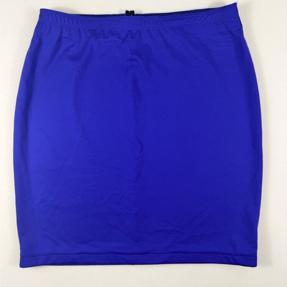 Classic Women's Blue Stretch Pencil/Bodycon Skirt Womens Large